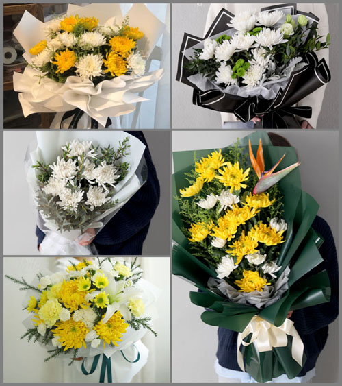 山西晋中介休市绵山镇大靳村白事花束代送